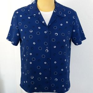 Josephine Chaus Polyester Button Front Blouse